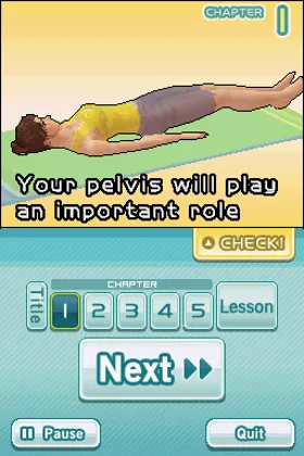 Dokodemo Pilates (Japan) screen shot game playing